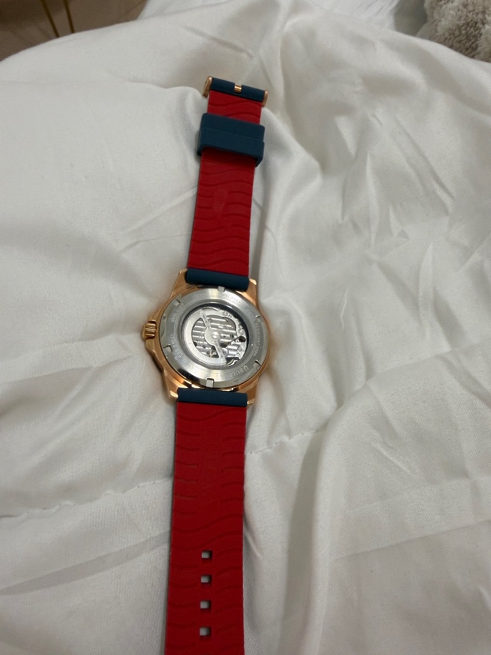 Bulova Blue Dial with Gold-Tone Case Men's Watch - Picture 2 of 3